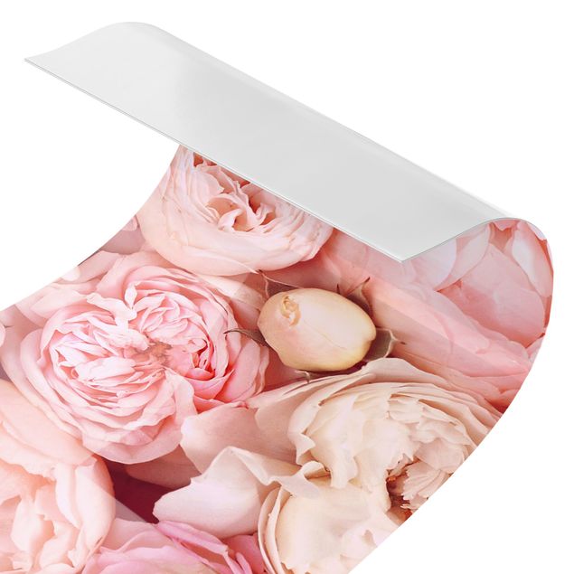 Duschrückwand - Rosen Rosé Koralle Shabby