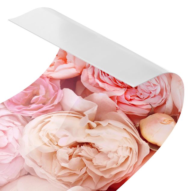 Küchenrückwand Folie Rosen Rosé Koralle Shabby