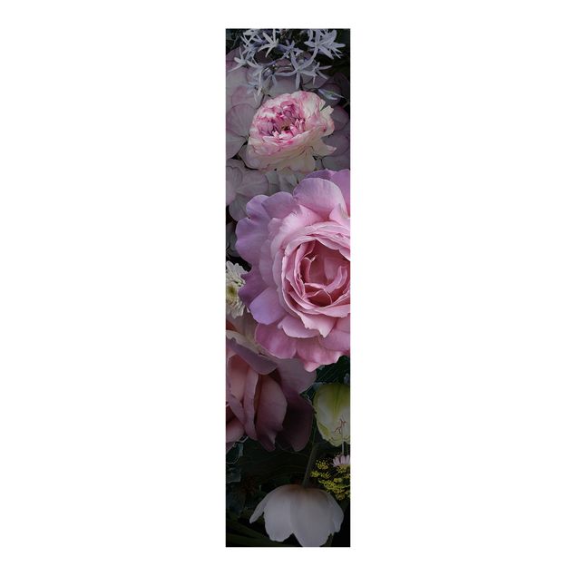 Schiebevorhang Blumen Rosentraum Bouquet