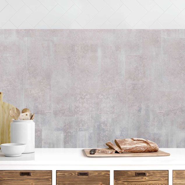 Küchenrückwand Folie Steinoptik Rustikales Betonmuster Grau