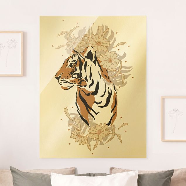 Wandbilder Tiger Safari Tiere - Portrait Tiger