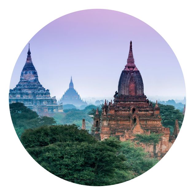 Fototapete gruen Sakralgebäude in Bagan