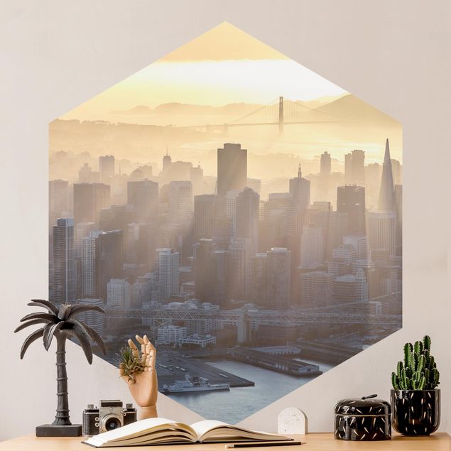 moderne Fototapete San Francisco im Morgengrauen
