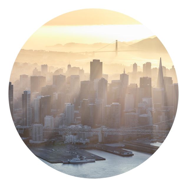 Fototapete grau San Francisco im Morgengrauen
