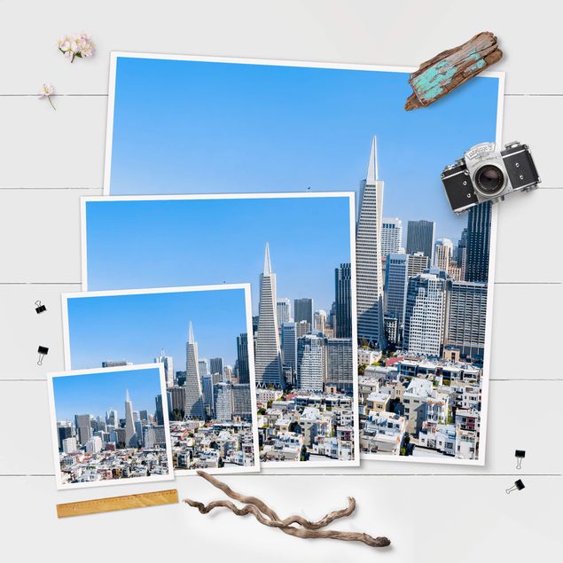 Poster - San Francisco Skyline - Quadrat 1:1
