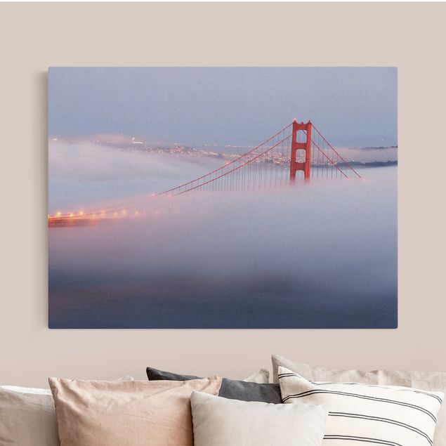 Skyline Leinwand San Franciscos Golden Gate Bridge