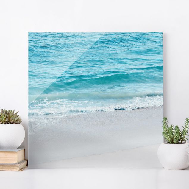 Wandbilder Landschaften Sanfte Wellen in Malibu