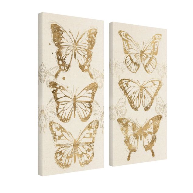 Bilder Schmetterlingskompositionen Gold