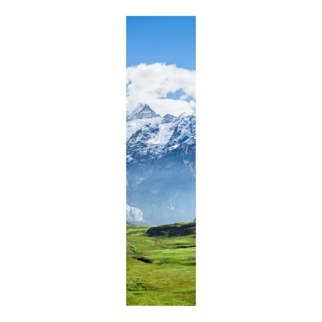 Schiebegardinen Skyline Schweizer Alpenpanorama