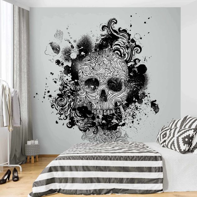 Graffiti Tapete Skull