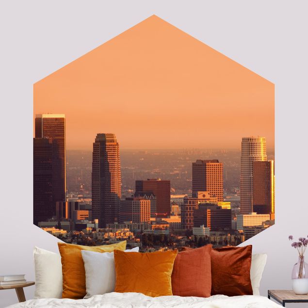 Fototapete Sonnenaufgang Skyline of Los Angeles