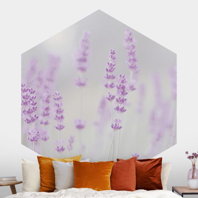 Wanddeko Küche Sommer im Lavendelfeld