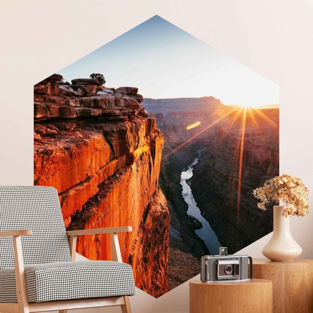 Tapeten Modern Sonne im Grand Canyon