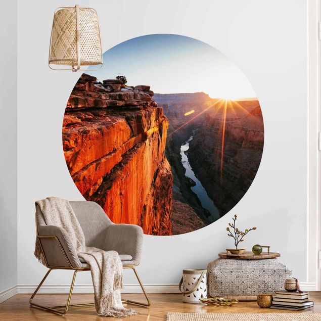 Fototapete modern Sonne im Grand Canyon