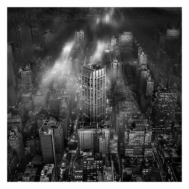Foto Tapete Sonnenlicht über New York City