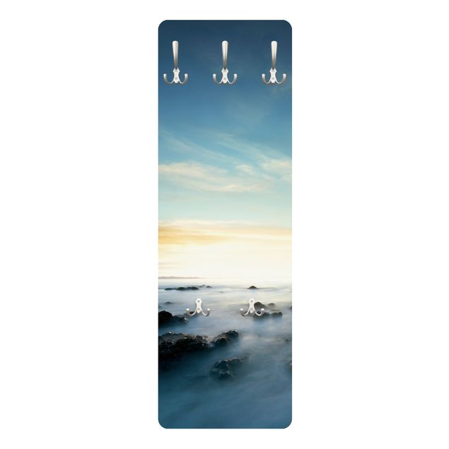 Wandgarderobe mit Motiv Sonnenuntergang über dem Ozean
