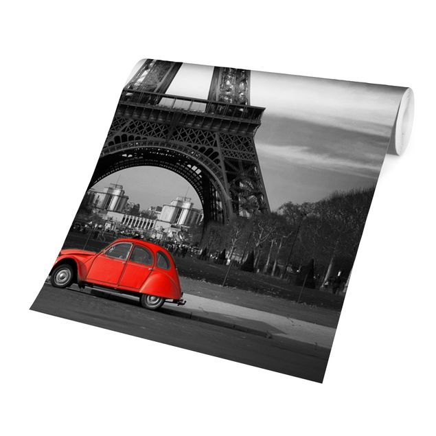 Tapete Schwarz-Weiß Spot on Paris