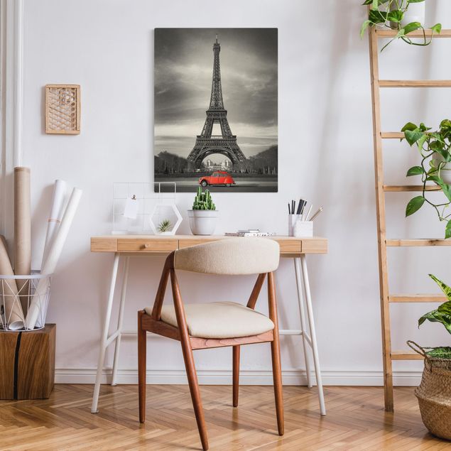 Leinwandbilder schwarz-weiß Spot on Paris