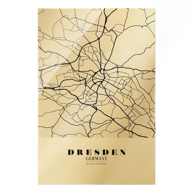 Bilder Stadtplan Dresden - Klassik