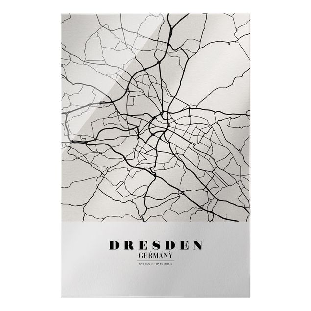 Bilder Stadtplan Dresden - Klassik