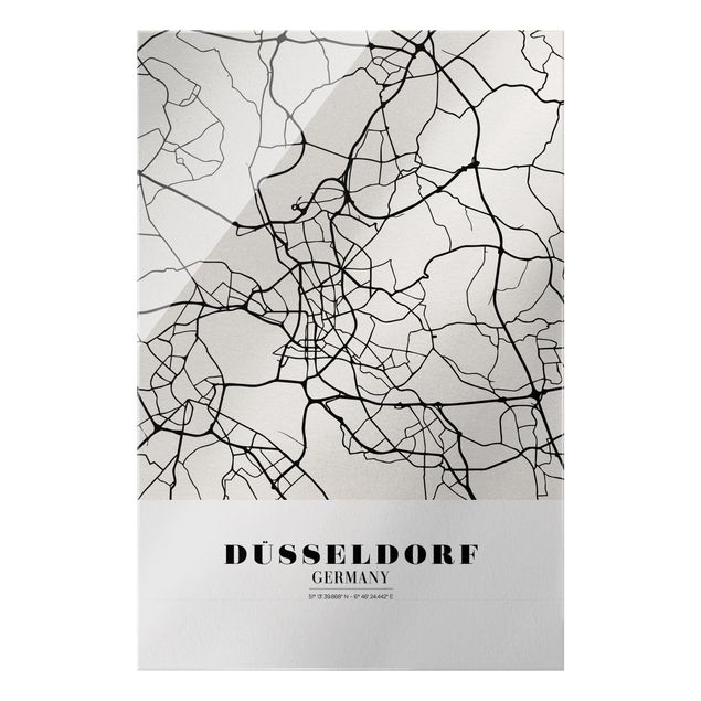 Bilder Stadtplan Düsseldorf - Klassik