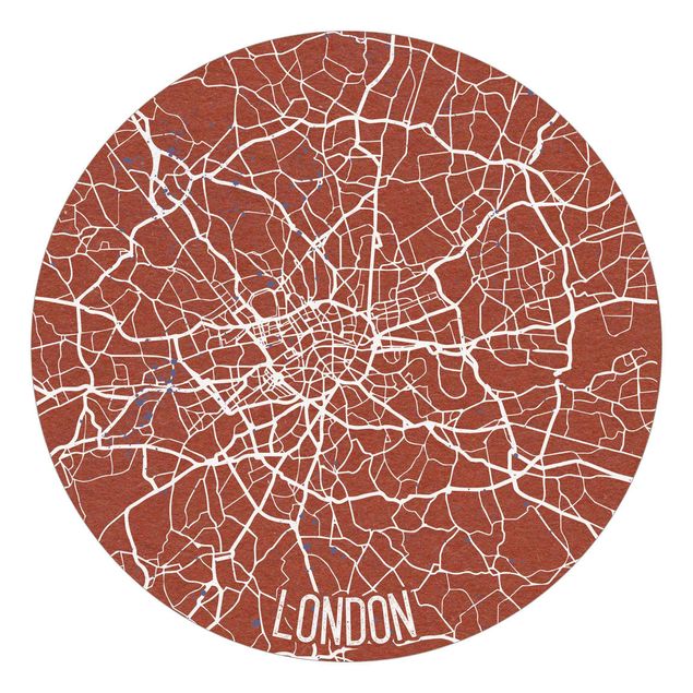 Fototapete modern Stadtplan London - Retro