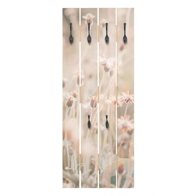 Wandgarderobe mit Motiv Strahlende Blumenwiese