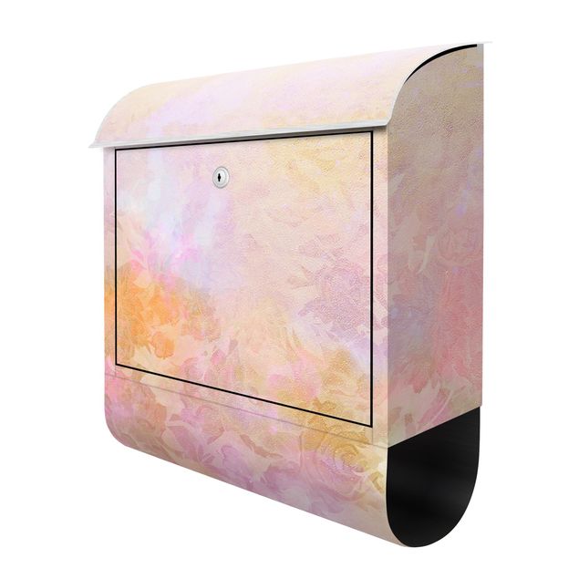Briefkasten Design Strahlender Blütentraum in Pastell