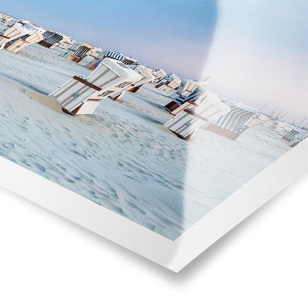 Wandbilder Architektur & Skyline Strandkörbe an der Nordsee