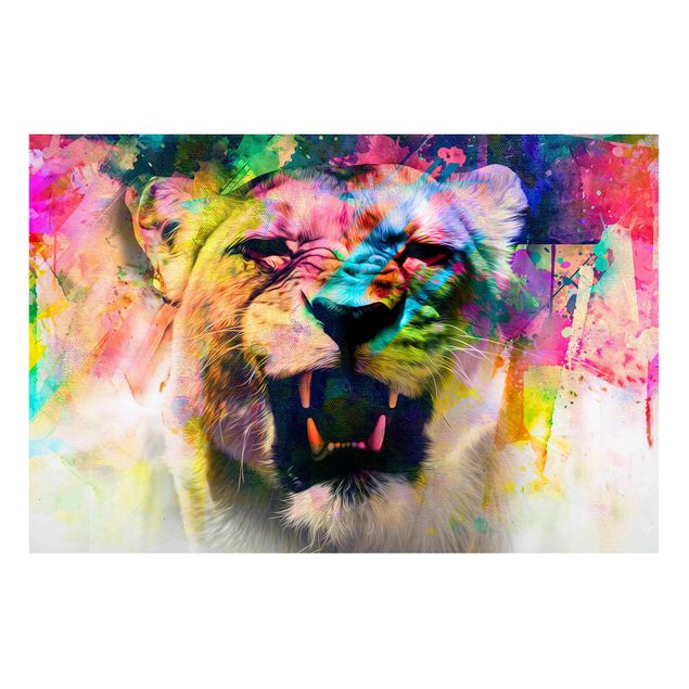 Magnettafeln Tiere Street Art Lion