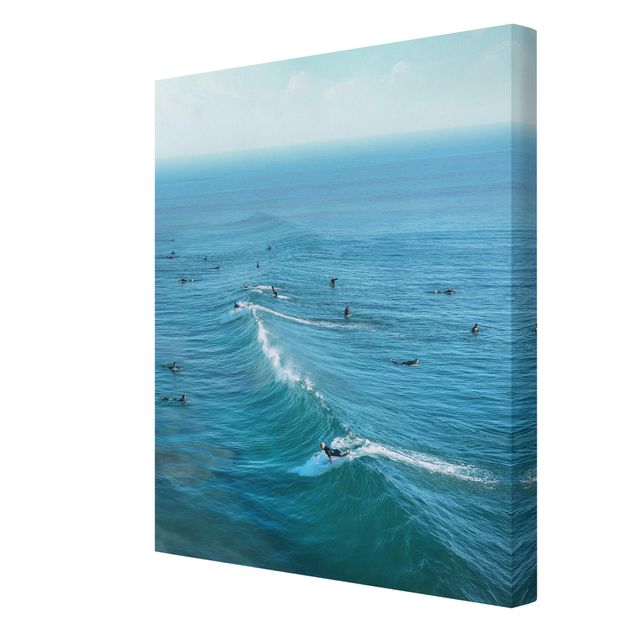 Wandbilder Natur Surfer am Huntington Beach