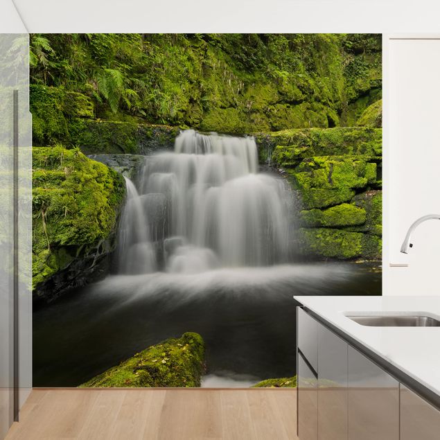 moderne Fototapete Lower McLean Falls in Neuseeland