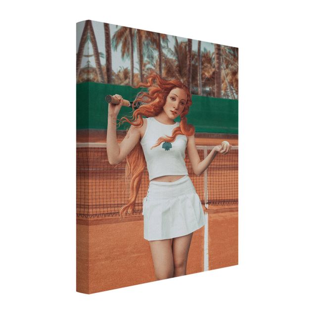 Wandbilder Orange Tennis Venus