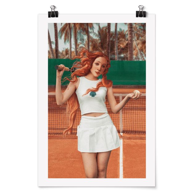 Wandbilder Kunstdrucke Tennis Venus