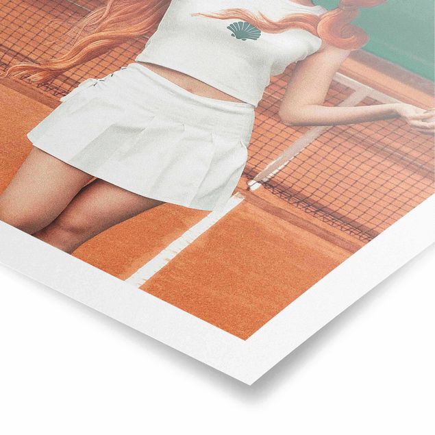 Wandbilder Orange Tennis Venus
