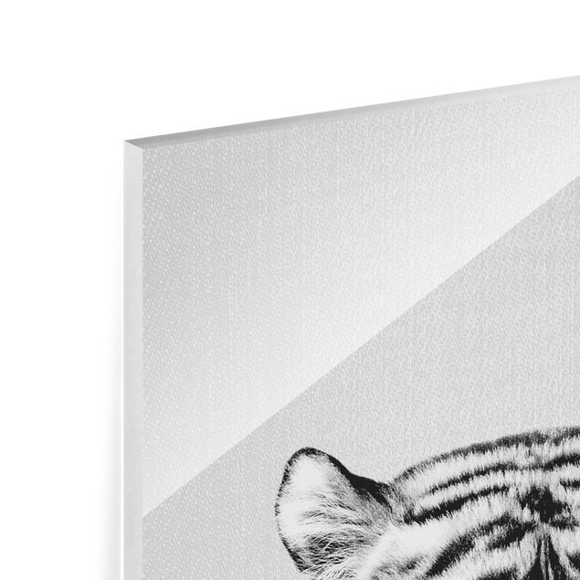 Gal Design Drucke Tiger Tiago Schwarz Weiß