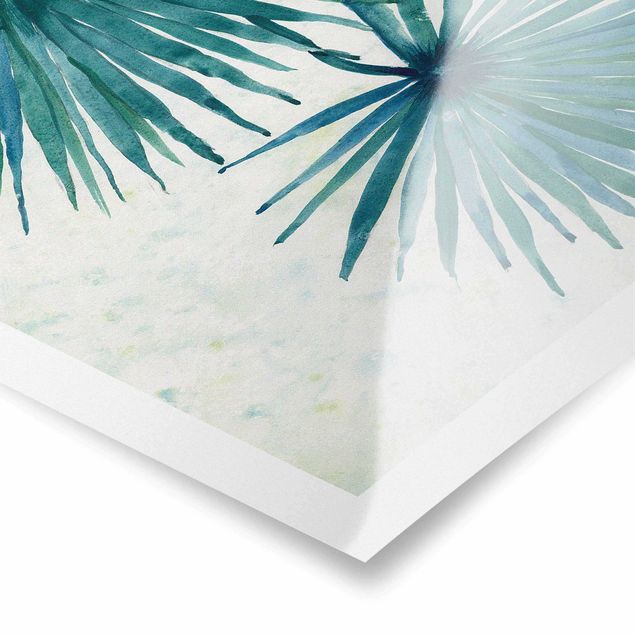 Wandbilder Tropische Palmenblätter Close-Up