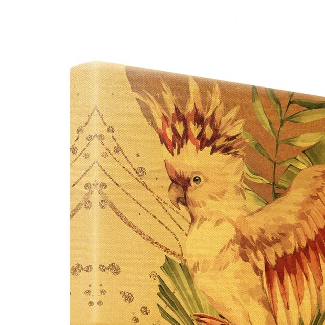 Wandbilder Rosa Tropische Vögel Kakadus