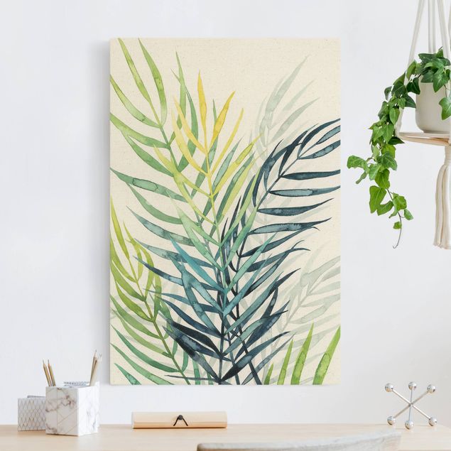 Wanddeko Küche Tropisches Blattwerk - Palme
