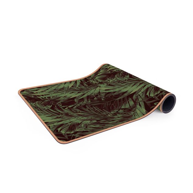 kleiner Teppich Tropisches Unterholz Grün