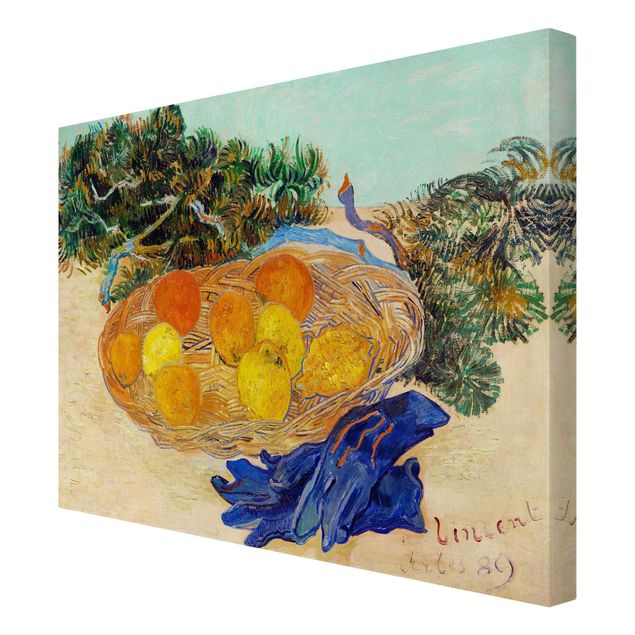 Wandbilder Gelb Van Gogh - Stillleben mit Orangen