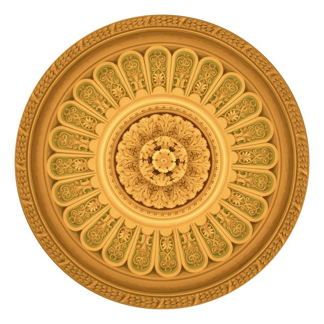 Tapeten mit Muster Viktorianische Ornamentik im Kreis