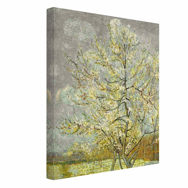 Wandbilder Bäume Vincent van Gogh - Blühende Pfirsichbäume im Garten