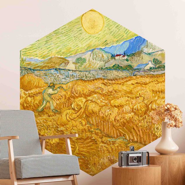 Impressionismus Bilder Vincent van Gogh - Kornfeld mit Schnitter