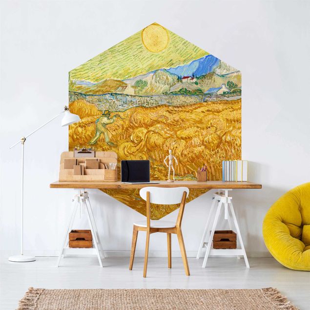 Post Impressionismus Bilder Vincent van Gogh - Kornfeld mit Schnitter