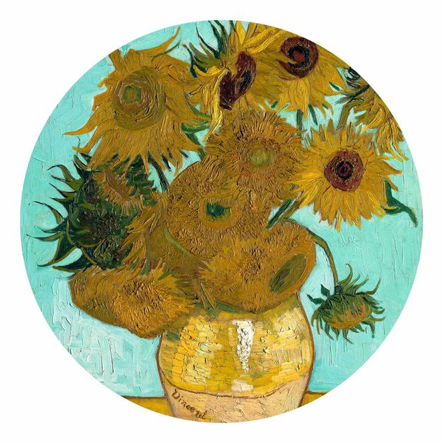 Tapete Sonnenblumen Vincent van Gogh - Vase mit Sonnenblumen