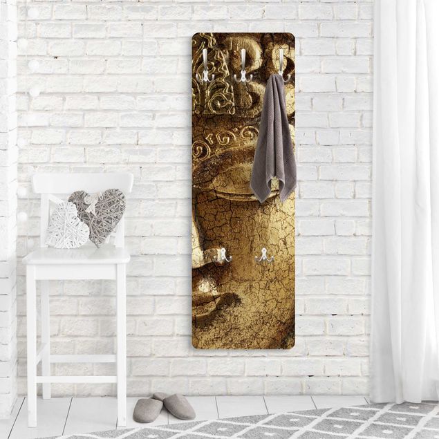 Wandgarderobe mit Motiv Vintage Buddha