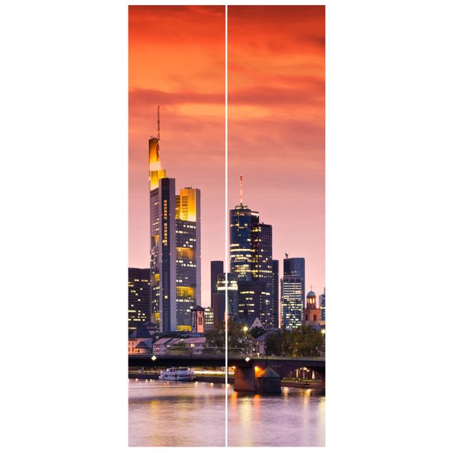 Türposter Frankfurt Skyline