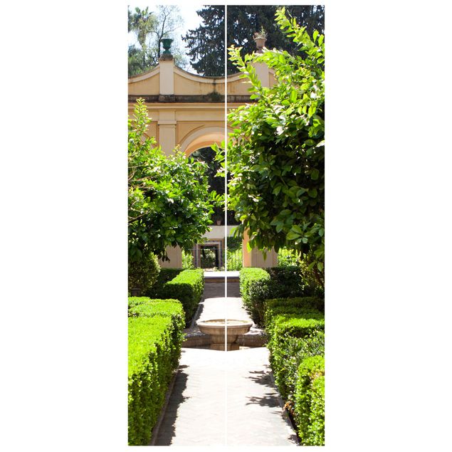 Tapete Pflanzen Gartenweg in der Alhambra