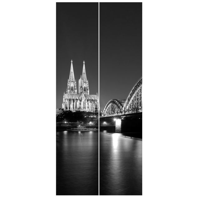 Fototapete Skyline Köln bei Nacht II